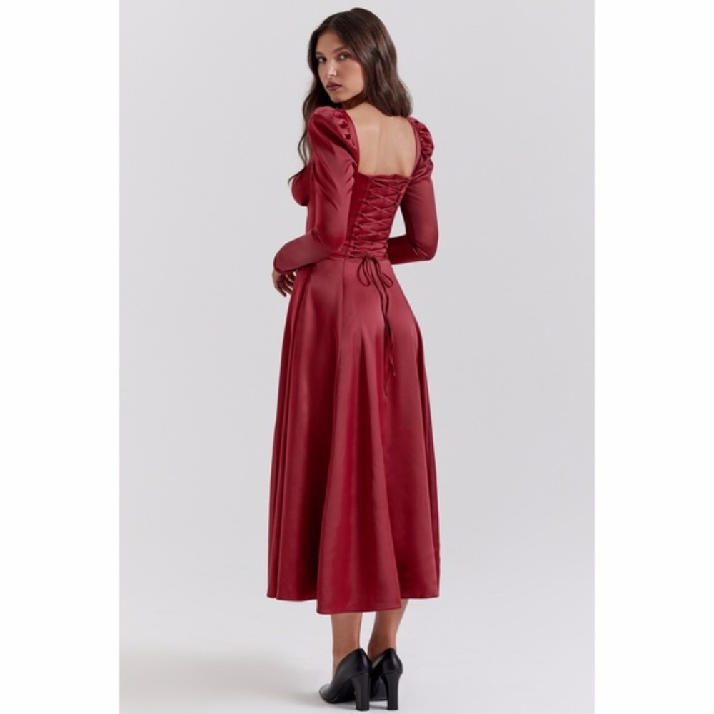 NEW House of CB Sebille Dress Blood Red XS - Picture 7 of 16